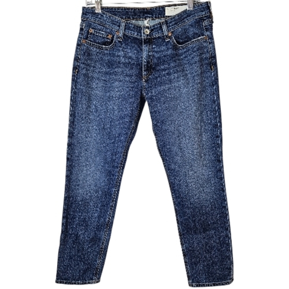 Rag & Bone Dre Low Rise Slim Boyfriend Cropped Jeans Julienne Wash 27 - Picture 3 of 13